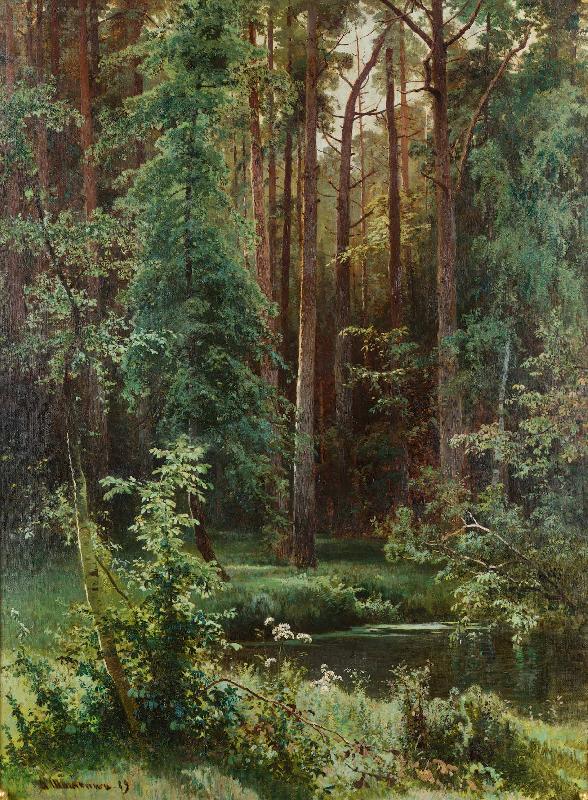 Ivan Shishkin Woodland France oil painting art